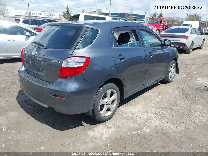 2013 Toyota Matrix Wagon VIN: 2T1KU4EE0DC968832 Lot: 12607135x