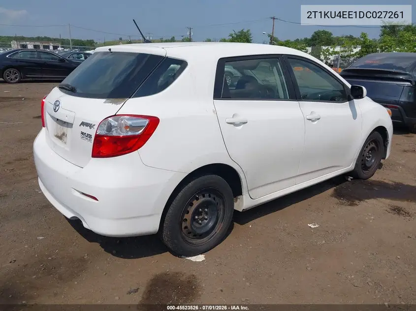 2013 Toyota Matrix L VIN: 2T1KU4EE1DC027261 Lot: 45523526