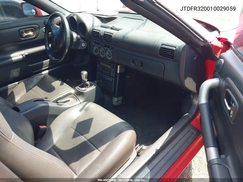 2001 Toyota Mr2 Spyder VIN: JTDFR320010029059 Lot: 45078806
