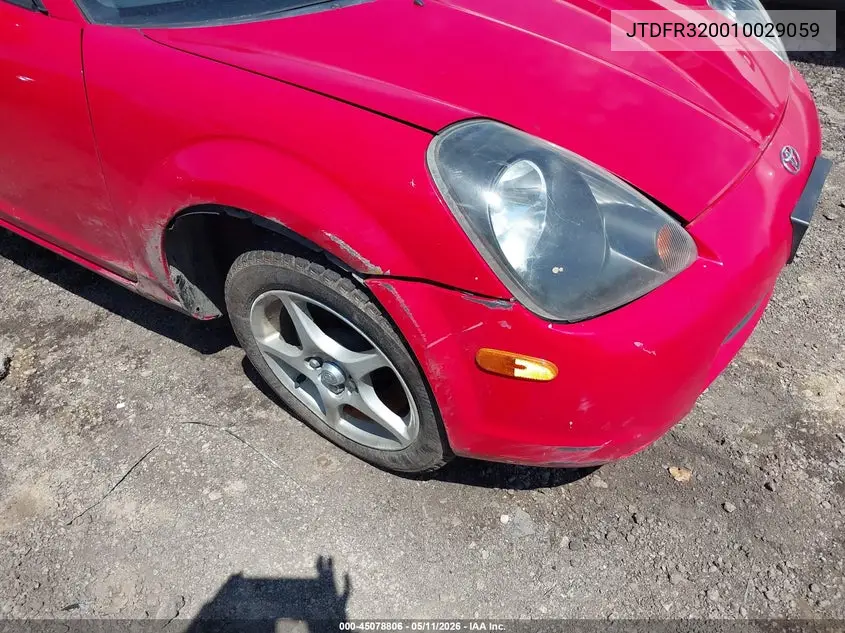 2001 Toyota Mr2 Spyder VIN: JTDFR320010029059 Lot: 45078806