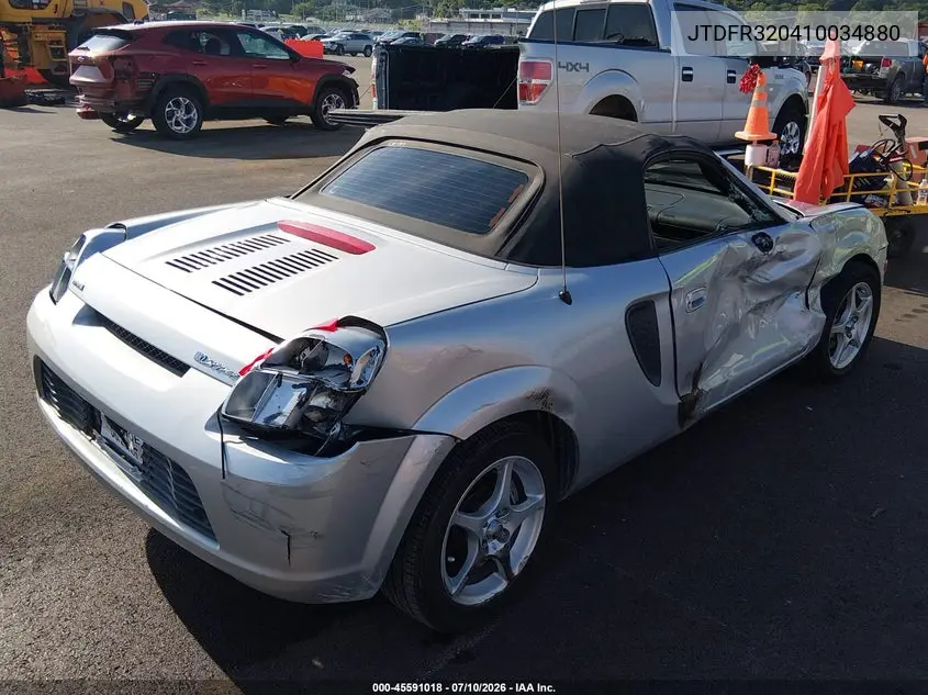 2001 Toyota Mr2 Spyder VIN: JTDFR320410034880 Lot: 45591018