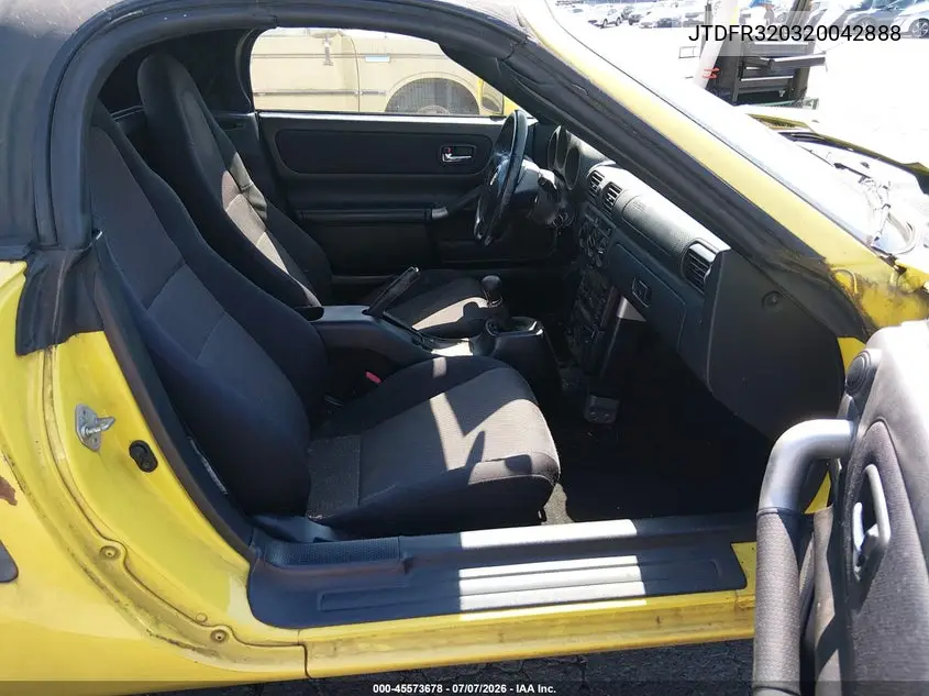 2002 Toyota Mr2 Spyder VIN: JTDFR320320042888 Lot: 45573678