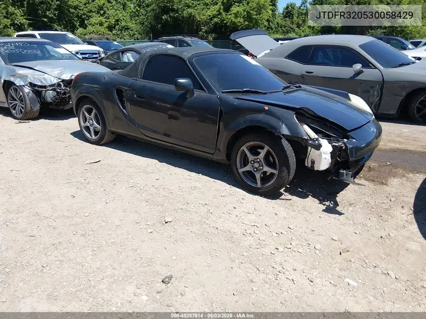 2003 Toyota Mr2 Spyder VIN: JTDFR320530058429 Lot: 45287914
