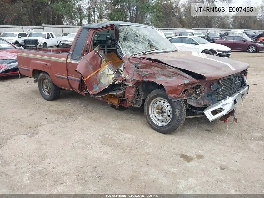1984 Toyota Pickup Xtracab Rn56 Sr5 VIN: JT4RN56S1E0074551 Lot: 44515156
