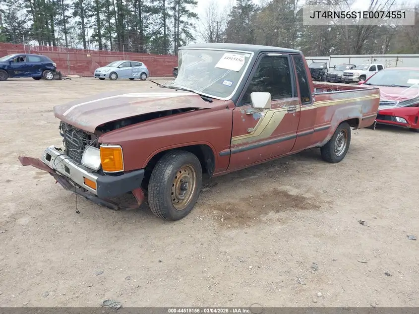 1984 Toyota Pickup Xtracab Rn56 Sr5 VIN: JT4RN56S1E0074551 Lot: 44515156