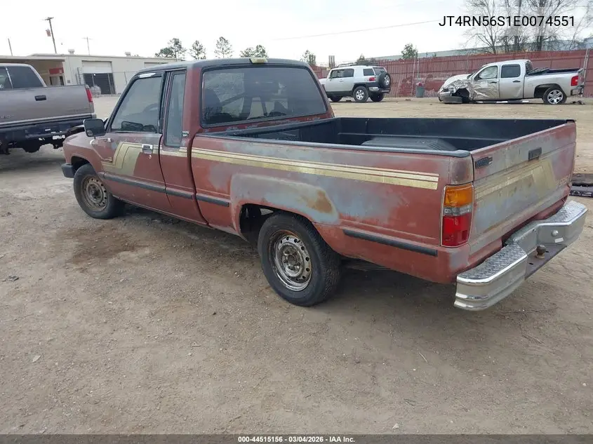 1984 Toyota Pickup Xtracab Rn56 Sr5 VIN: JT4RN56S1E0074551 Lot: 44515156
