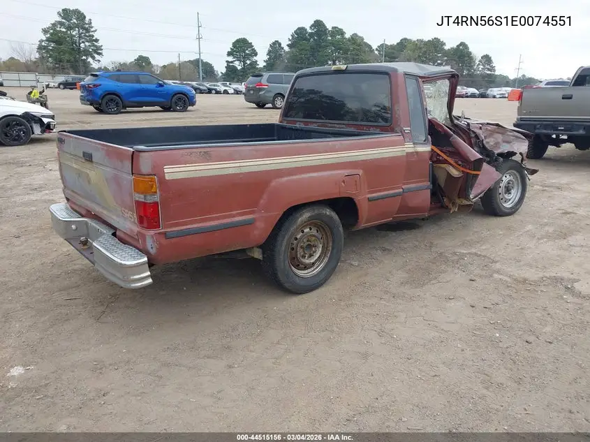 1984 Toyota Pickup Xtracab Rn56 Sr5 VIN: JT4RN56S1E0074551 Lot: 44515156
