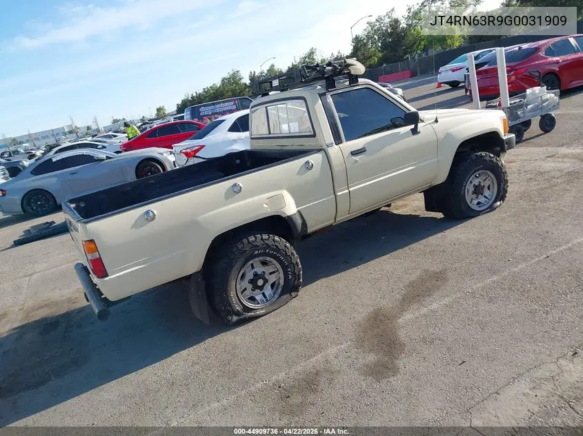 1986 Toyota Pickup Rn63 Std VIN: JT4RN63R9G0031909 Lot: 44909736