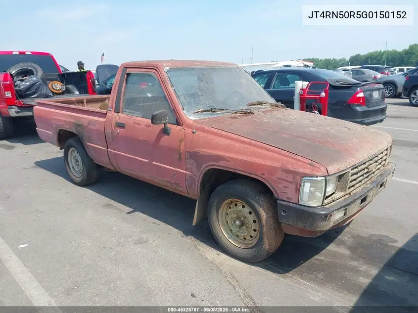 1986 Toyota Pickup 1/2 Ton Rn50 VIN: JT4RN50R5G0150152 Lot: 45325787