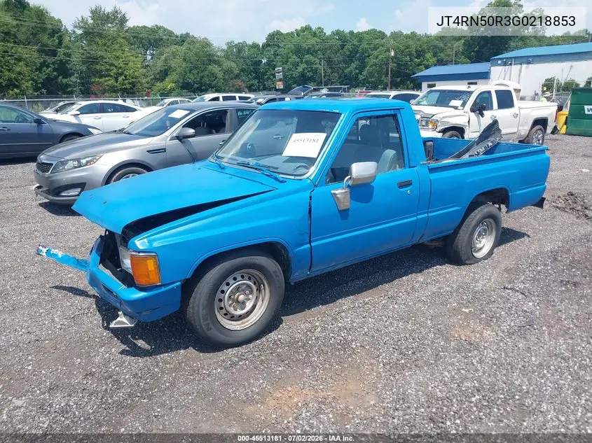 1986 Toyota Pickup 1/2 Ton Rn50 VIN: JT4RN50R3G0218853 Lot: 45513181