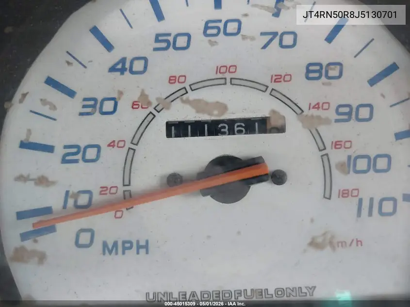 1988 Toyota Pickup 1/2 Ton Rn50 VIN: JT4RN50R8J5130701 Lot: 45015309