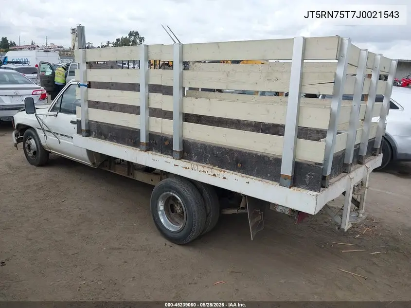 1988 Toyota Pickup Cab Chassis Rn75 VIN: JT5RN75T7J0021543 Lot: 45239060