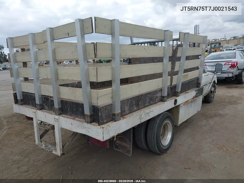1988 Toyota Pickup Cab Chassis Rn75 VIN: JT5RN75T7J0021543 Lot: 45239060