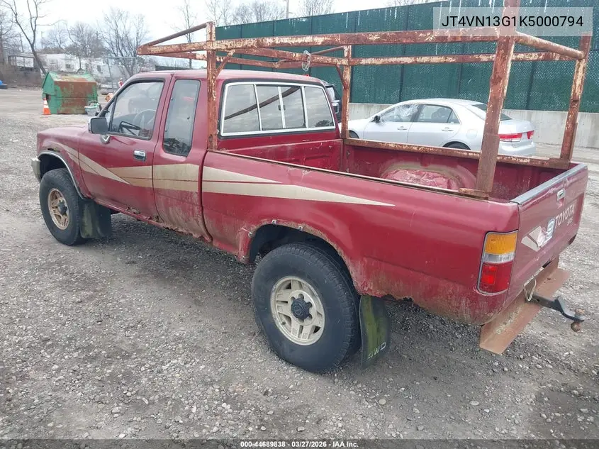 1989 Toyota Pickup 1/2 Ton Ex Long Whlbs Sr5 VIN: JT4VN13G1K5000794 Lot: 44689838
