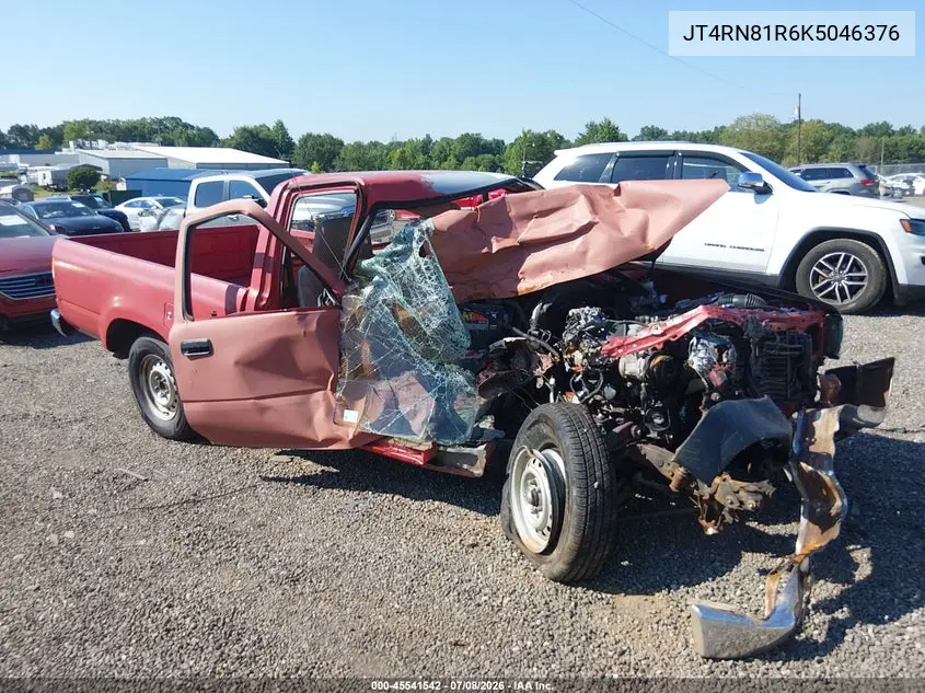 1989 Toyota Pickup 1/2 Ton Short Wheelbase VIN: JT4RN81R6K5046376 Lot: 45541542
