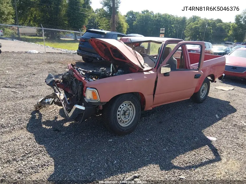 1989 Toyota Pickup 1/2 Ton Short Wheelbase VIN: JT4RN81R6K5046376 Lot: 45541542