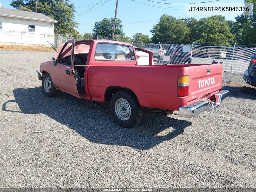 1989 Toyota Pickup 1/2 Ton Short Wheelbase VIN: JT4RN81R6K5046376 Lot: 45541542