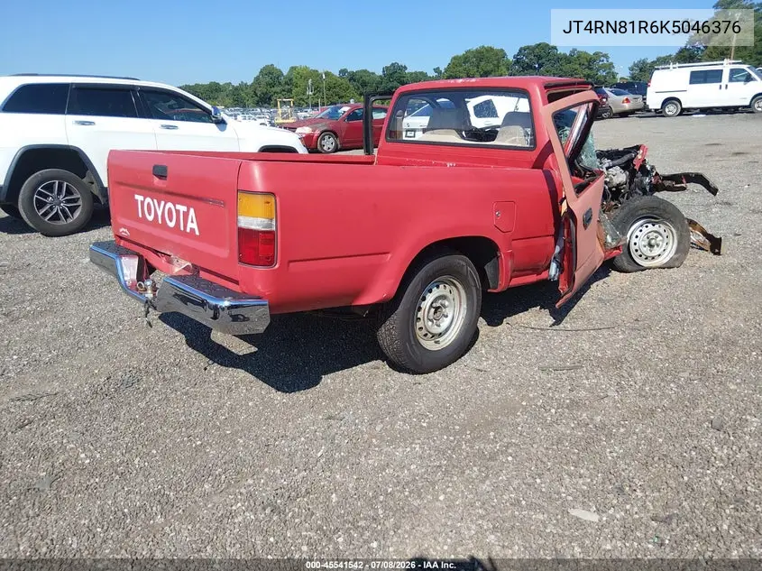 1989 Toyota Pickup 1/2 Ton Short Wheelbase VIN: JT4RN81R6K5046376 Lot: 45541542