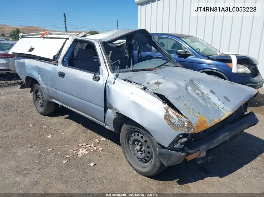 1990 Toyota Pickup 1/2 Ton Short Wheelbase VIN: JT4RN81A3L0053228 Lot: 45265389