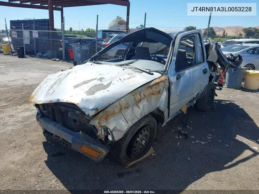 1990 Toyota Pickup 1/2 Ton Short Wheelbase VIN: JT4RN81A3L0053228 Lot: 45265389