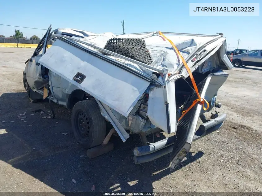 1990 Toyota Pickup 1/2 Ton Short Wheelbase VIN: JT4RN81A3L0053228 Lot: 45265389