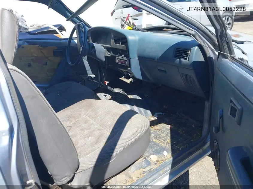 1990 Toyota Pickup 1/2 Ton Short Wheelbase VIN: JT4RN81A3L0053228 Lot: 45265389