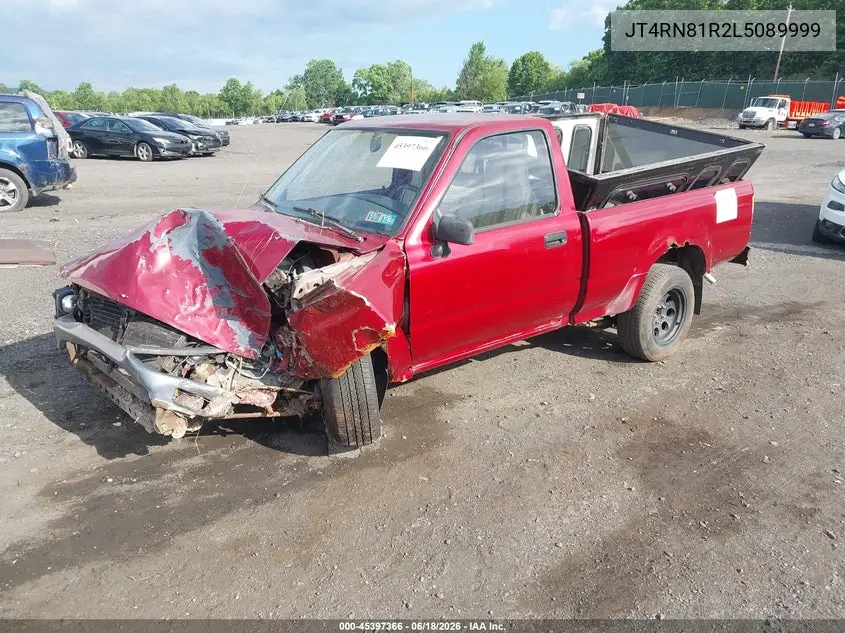 1990 Toyota Pickup 1/2 Ton Short Wheelbase VIN: JT4RN81R2L5089999 Lot: 45397366