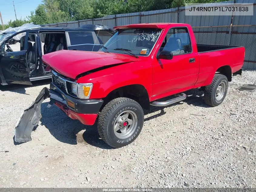 1990 Toyota Pickup 1/2 Ton Sht Wheelbase Dlx VIN: JT4RN01P1L7031838 Lot: 45404898
