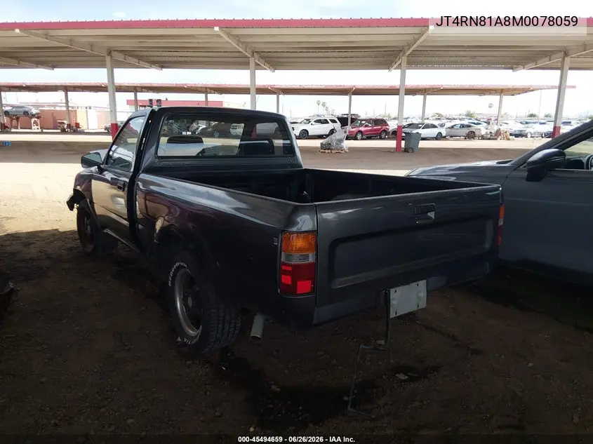 1991 Toyota Pickup 1/2 Ton Short Wheelbase VIN: JT4RN81A8M0078059 Lot: 45494659