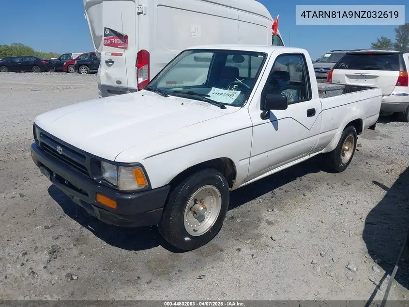 1992 Toyota Pickup 1/2 Ton Short Whlbase Stb VIN: 4TARN81A9NZ032619 Lot: 44802063