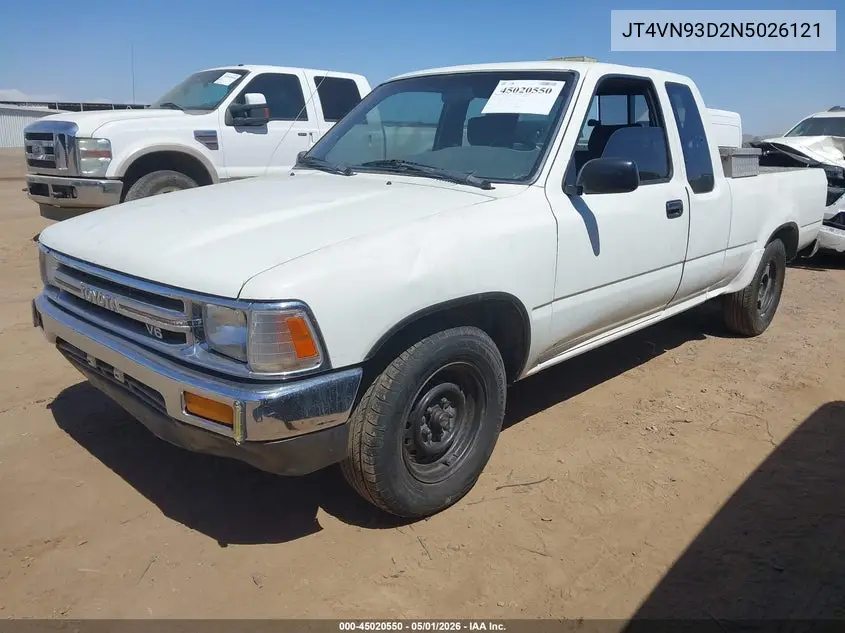 1992 Toyota Pickup 1/2 Ton Ex Lng Whlbse Dlx VIN: JT4VN93D2N5026121 Lot: 45020550