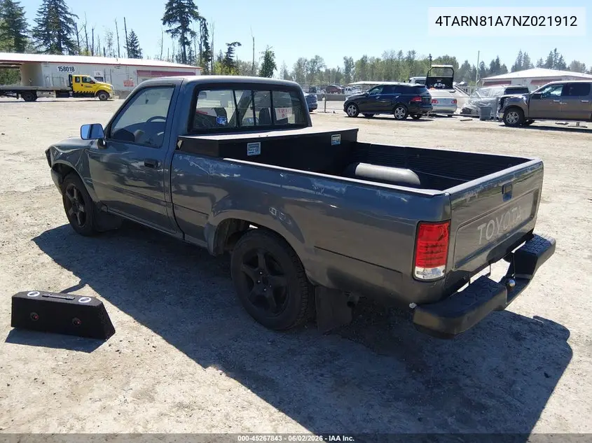 1992 Toyota Pickup 1/2 Ton Short Whlbase Stb VIN: 4TARN81A7NZ021912 Lot: 45267843