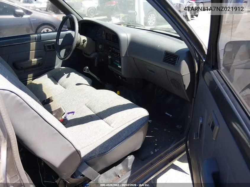 1992 Toyota Pickup 1/2 Ton Short Whlbase Stb VIN: 4TARN81A7NZ021912 Lot: 45267843