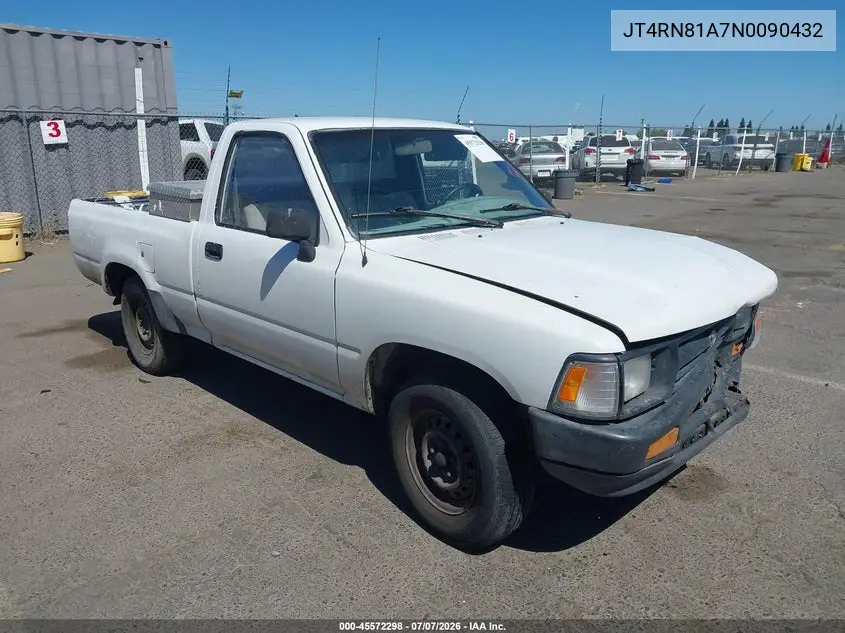 1992 Toyota Pickup 1/2 Ton Short Wheelbase VIN: JT4RN81A7N0090432 Lot: 45572298