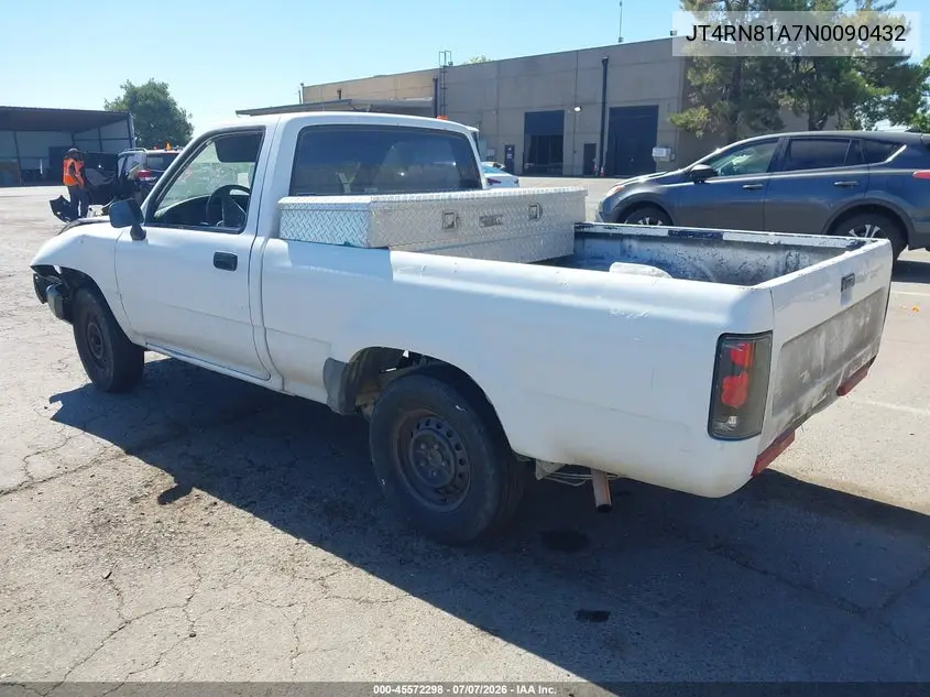 1992 Toyota Pickup 1/2 Ton Short Wheelbase VIN: JT4RN81A7N0090432 Lot: 45572298