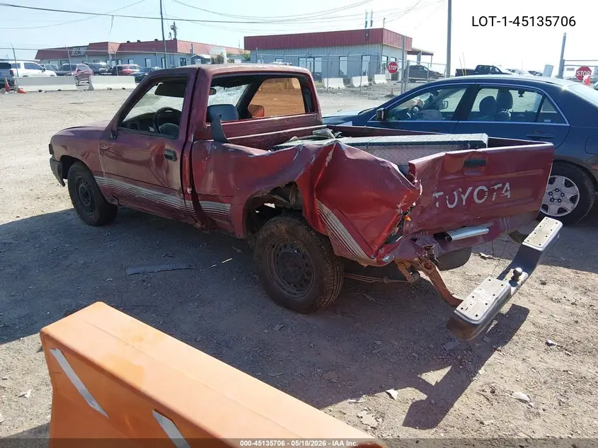 1993 Toyota Pickup 1/2 Ton Short Whlbase Stb VIN: 4TARN81A9PZ136661 Lot: 45135706