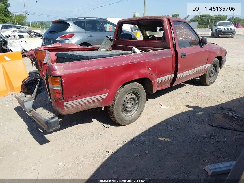 1993 Toyota Pickup 1/2 Ton Short Whlbase Stb VIN: 4TARN81A9PZ136661 Lot: 45135706