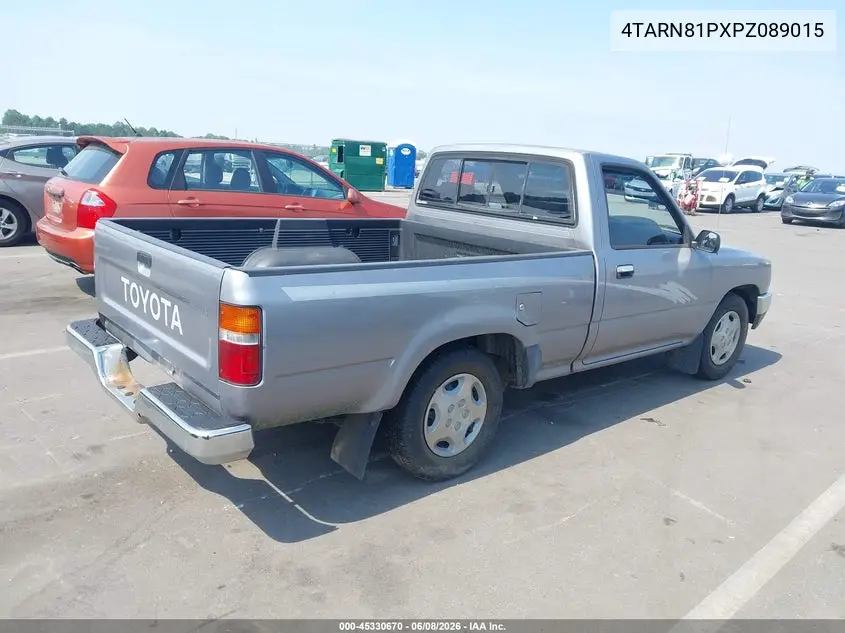 1993 Toyota Pickup 1/2 Ton Short Whlbse Dx VIN: 4TARN81PXPZ089015 Lot: 45330670