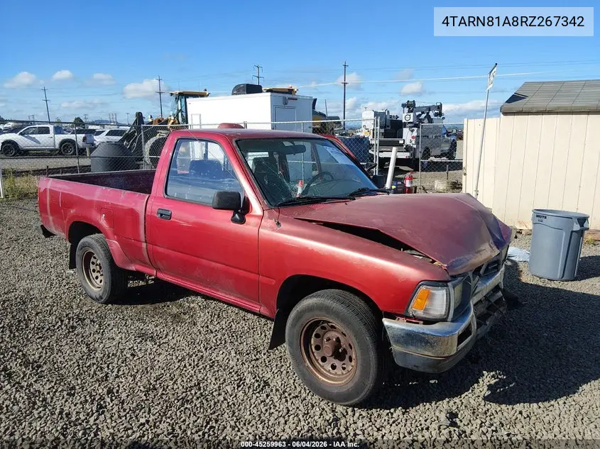 1994 Toyota Pickup 1/2 Ton Short Whlbase Stb VIN: 4TARN81A8RZ267342 Lot: 45259963