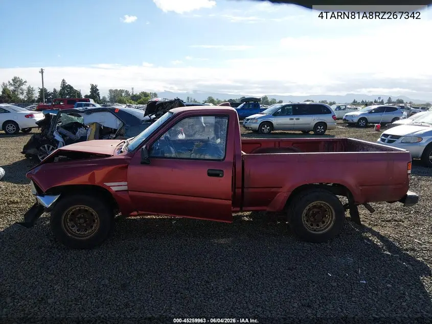 1994 Toyota Pickup 1/2 Ton Short Whlbase Stb VIN: 4TARN81A8RZ267342 Lot: 45259963