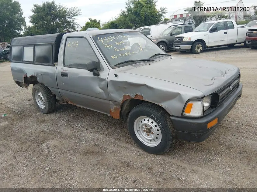 1994 Toyota Pickup 1/2 Ton Short Wheelbase VIN: JT4RN81A4R5188200 Lot: 45591173