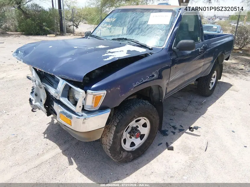 1995 Toyota Pickup 1/2 Ton Short Whlbse Dx VIN: 4TARN01P9SZ320514 Lot: 45688646