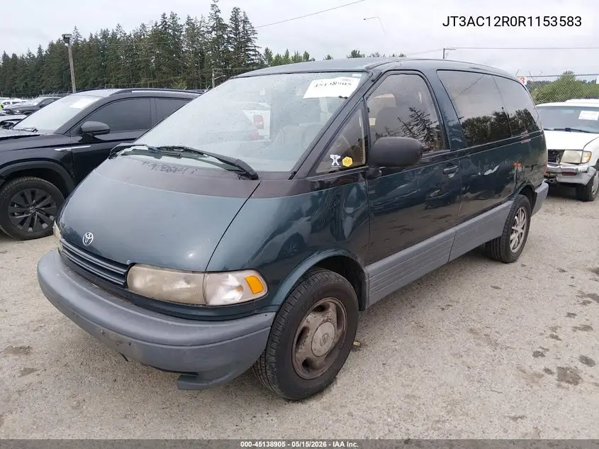 1994 Toyota Previa Le VIN: JT3AC12R0R1153583 Lot: 45138905