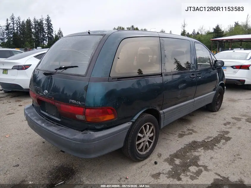 1994 Toyota Previa Le VIN: JT3AC12R0R1153583 Lot: 45138905