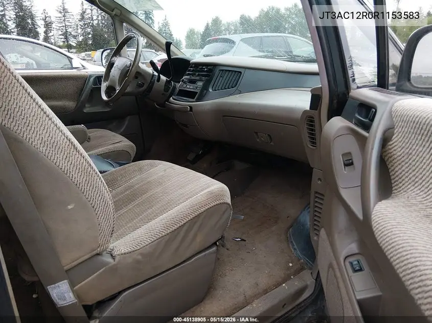 1994 Toyota Previa Le VIN: JT3AC12R0R1153583 Lot: 45138905