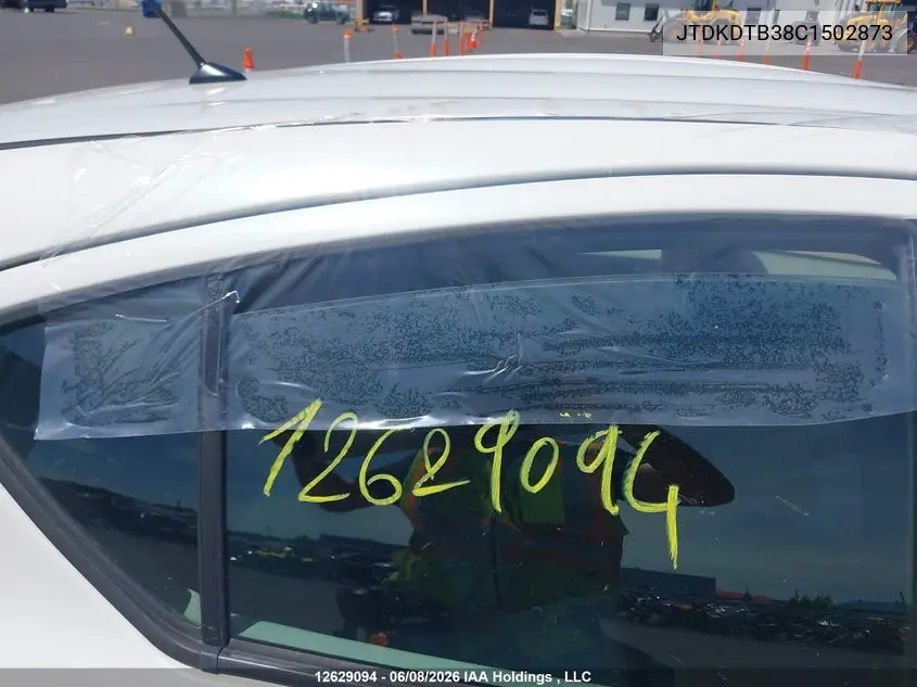 2012 Toyota Prius C VIN: JTDKDTB38C1502873 Lot: 12629094