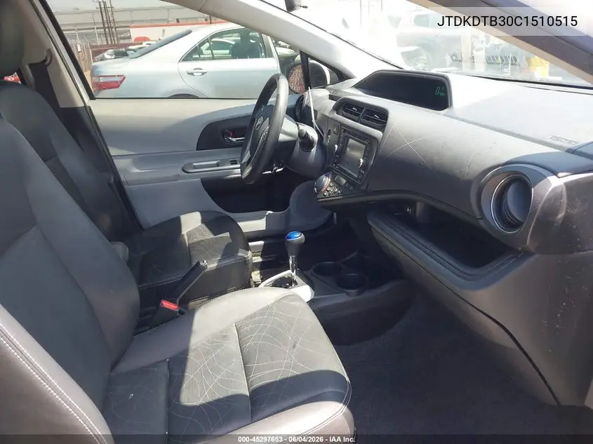 2012 Toyota Prius C Four VIN: JTDKDTB30C1510515 Lot: 45297653