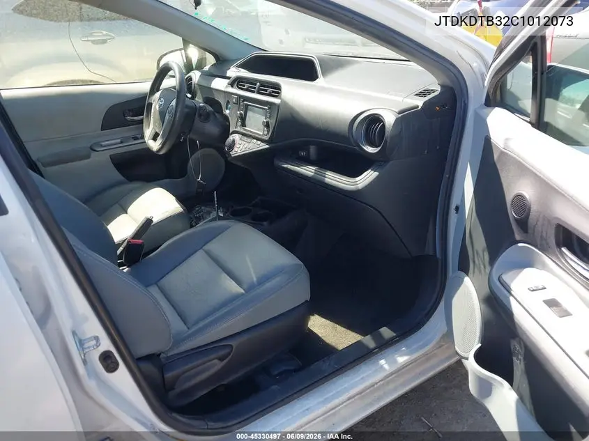 2012 Toyota Prius C Four VIN: JTDKDTB32C1012073 Lot: 45330497