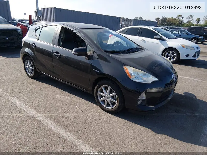 2012 Toyota Prius C Four VIN: JTDKDTB32C1012493 Lot: 45388998