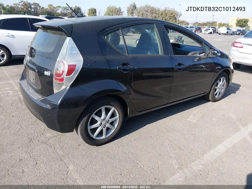 2012 Toyota Prius C Four VIN: JTDKDTB32C1012493 Lot: 45388998